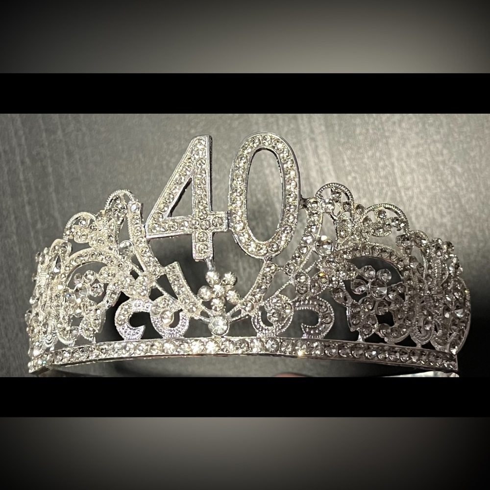 Silver 40th Birthday Tiara